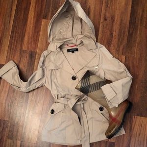 Ellen Tracy Hip-Length Hooded Jacket